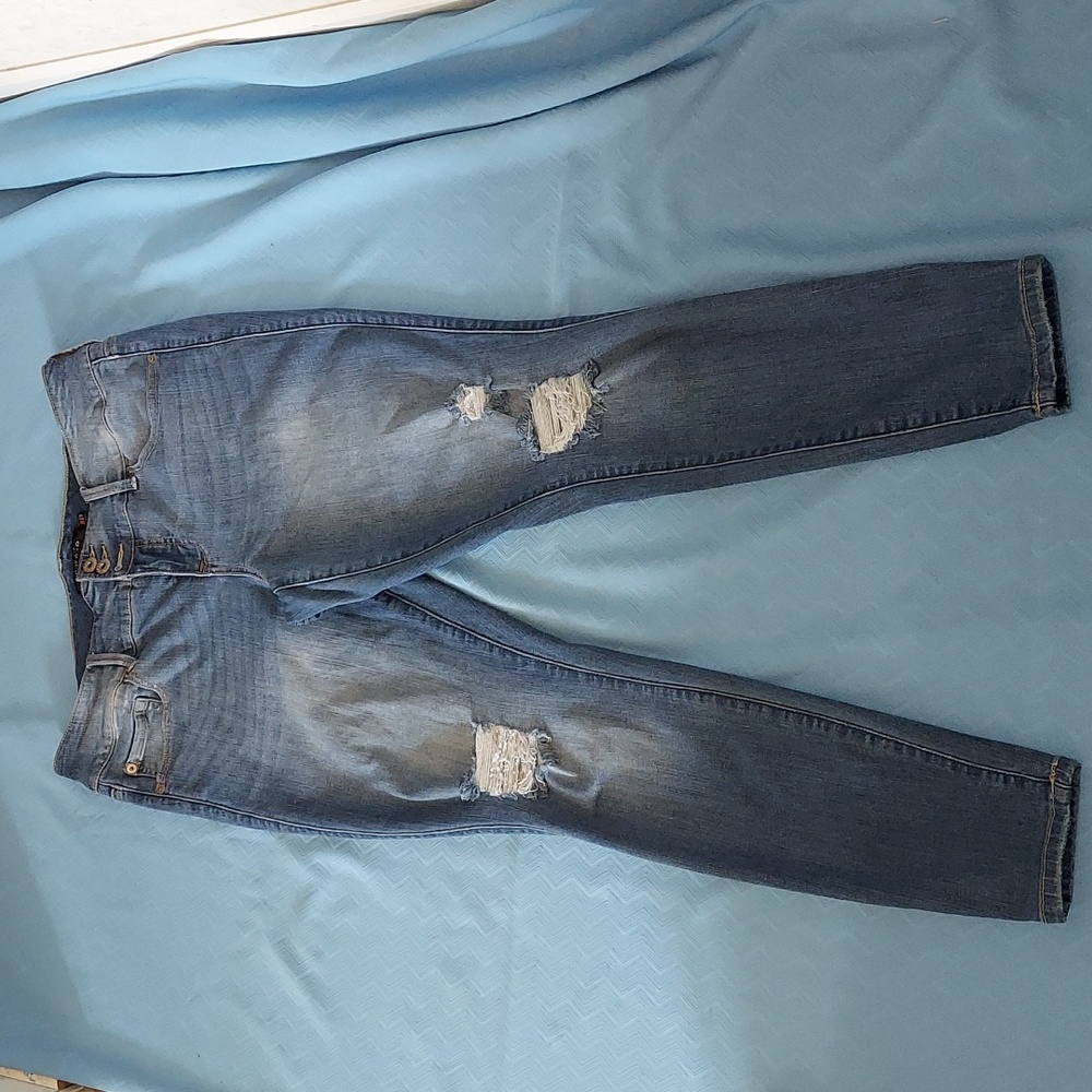 Torrid Premium Women's Plus Jegging Jeans, Distressed and Stretchy, and Size 14R